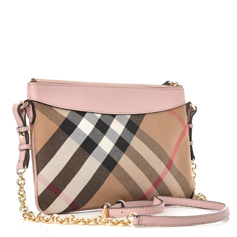 burberry pink peyton bag|BURBERRY House Check Derby Peyton Crossbody Clutch Bag .